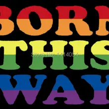 Born This Way Радужный Флаг 150X90 см 3X5FT баннер 100D кольцо из полиэстера custom009