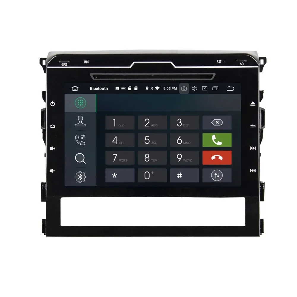 Perfect 4GB+32GB Octa Core 2 din 9" Android 8.0 Car DVD Player for Toyota Land Cruiser 2016 2017 2018 Car Radio GPS WIFI Mirror-link 5