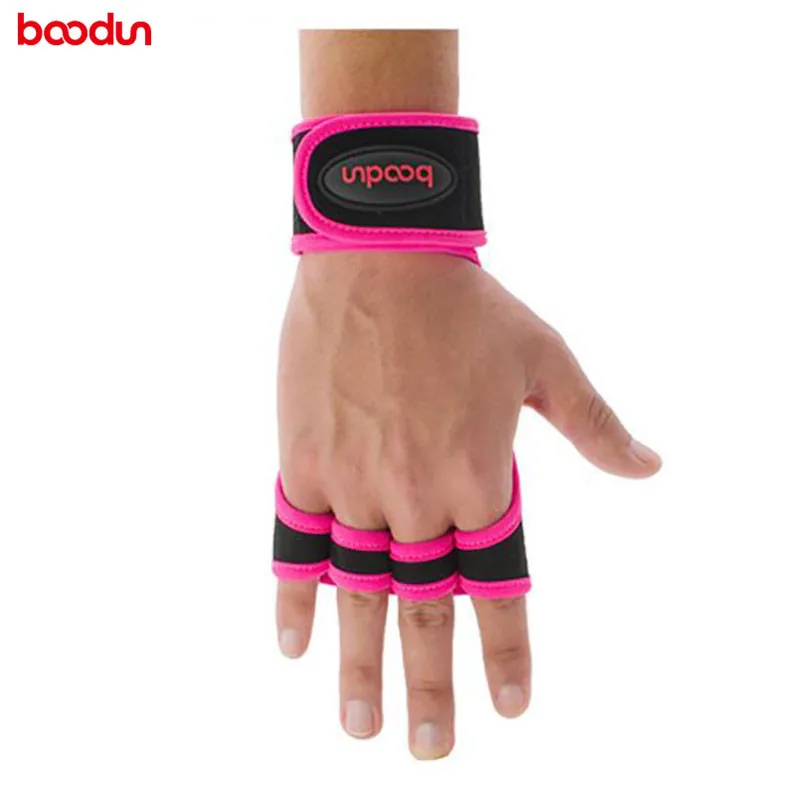 Boodun Fitness Sports Weight Lifting Gym Gloves Wrist Half Finger Dumbbell Microfiber Men Women Bodybuilding Accessories 7071021