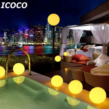 

7 Color Changing Solar Power Floating Ball Night Light for Swimming Pool Outdoor Garden Path Lawn Lamp Light