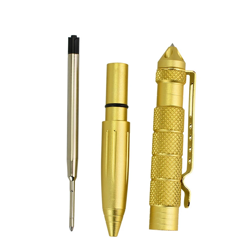 4 цвета Защитная Личная тактическая ручка для самообороны ручка Инструмент Многофункциональная авиационная алюминиевая противоскользящая портативная ручка выживания