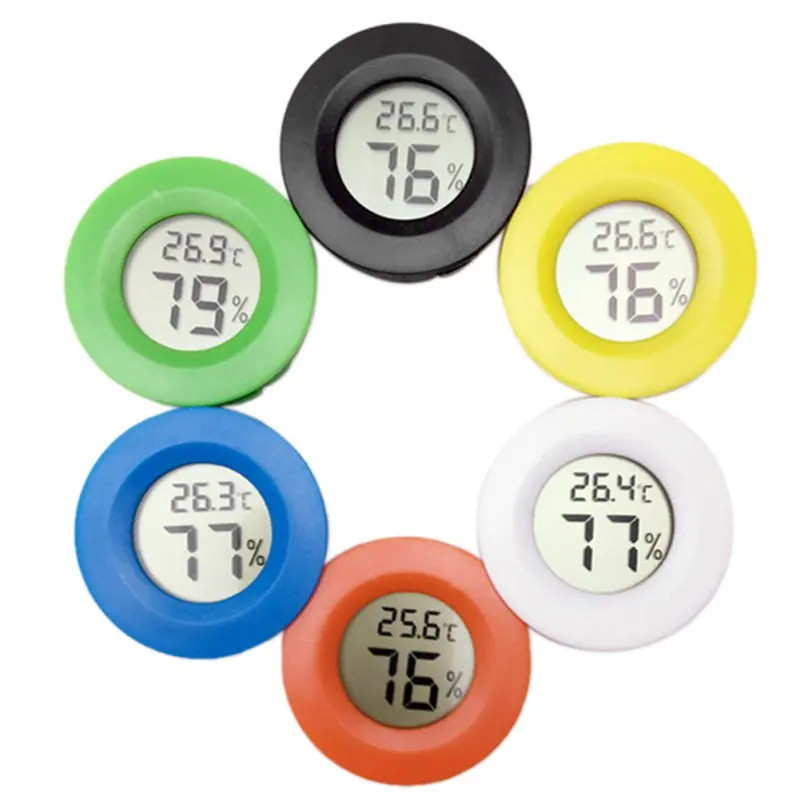Multicolor Mini LCD Digital Thermometer Hygrometer Fridge Freezer Tester Temperature Humidity Meter Detector