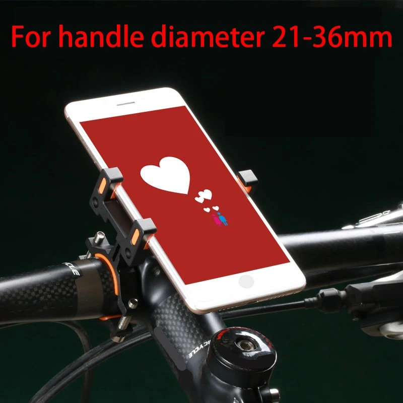 

3.5-7 inch Bicycle phone holder Bracket Handlebar Clip CNC Adjustable Bike Cell Phone Holder Motorcycle