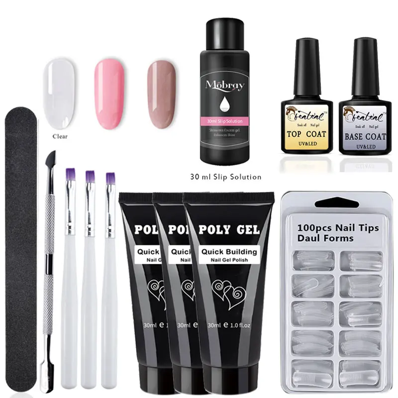 30g extensor Builder Gel uv lámpara puntas cepillo de uñas postizas gruesas poly gel slip solution líquido Poly Nail gel 30g extensor Builder Gel uv lámpara puntas cepillo de uñas postizas gruesas poly gel slip solution líquido Poly Nail gel