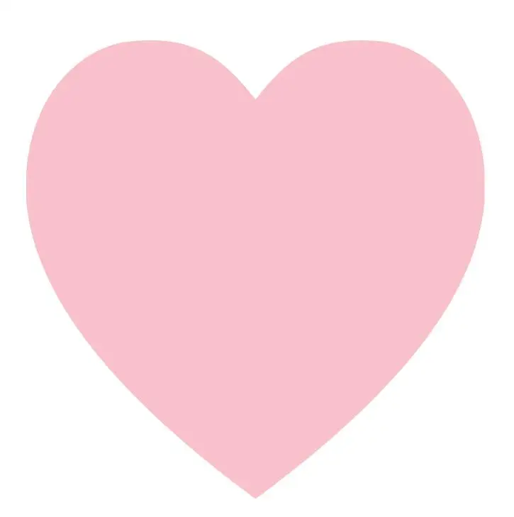 1800 шт/партия 19x19 мм красивые наклейки в форме сердца, Красный/Детский Розовый/мука розовый/светло-розовый/белый/синий/светло-синий, пункт № OF06 - Цвет: baby pink