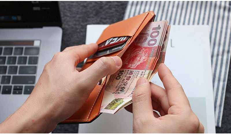 AETOO дубления воловьей кожи бумажник мужской кожаный бизнес высокого класса карты пакет ретро вертикальный зажим для денег
