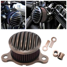 Système de Filtre à Air en Bronze pour Moto, pour Harley Sportster XL Iron 883 XL1200 48 72 2004 – 2014