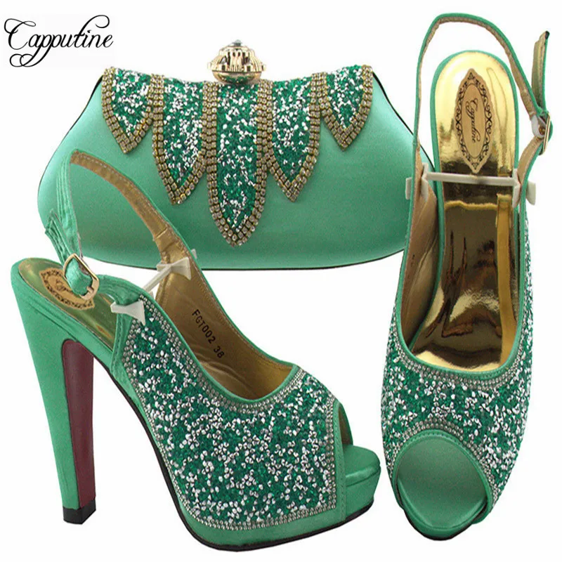 FGT002 BABY GREEN SIZE 38-42 HEEL 12CM 1.12KG RMB205