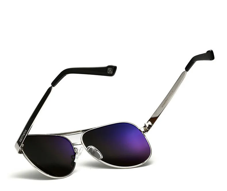 Стильные спортивные мужские солнцезащитные очки-авиаторы, украшенные на дужках фактурным декором в виде головы леопарда, с поляризованными зеркальными линзами, мужские очки для вождения, артикул 3152