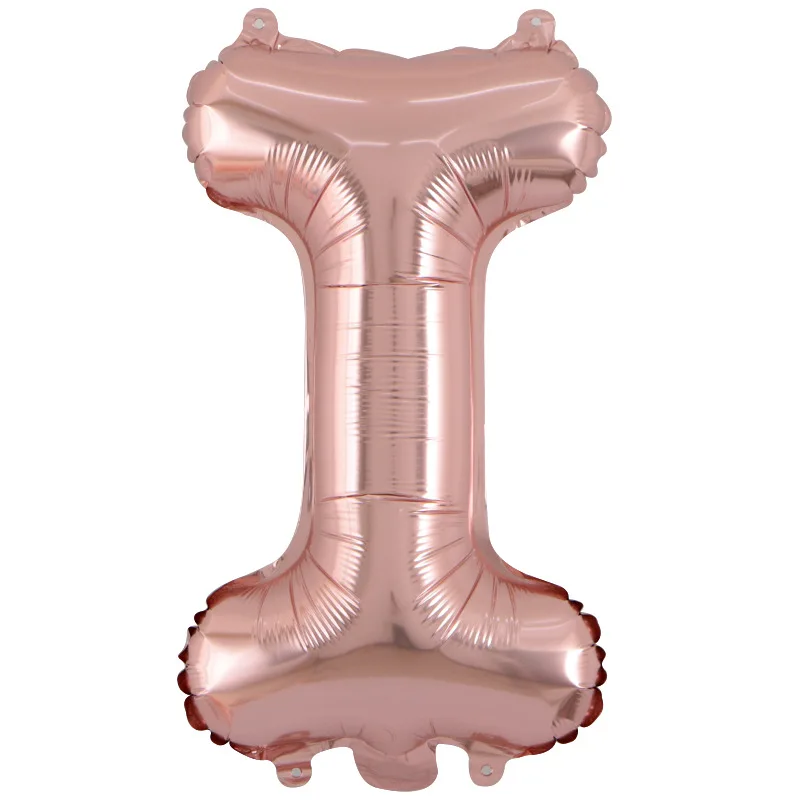 1 шт. розовое золото 16 дюймов A-Z воздушные шары с буквой с днем рождения Свадебные украшения детский подарок гелиевый воздух воздушный шар поставки - Цвет: I