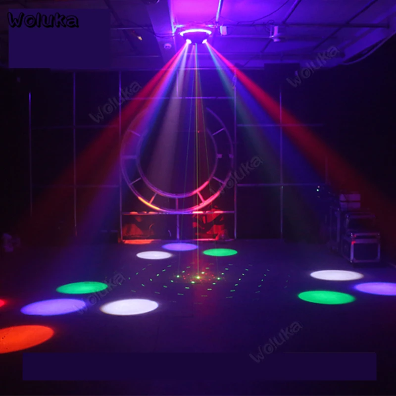НЛО Тип сценическая лампа лазерный узор свет/LED окрашенный луч света DJ эффект
