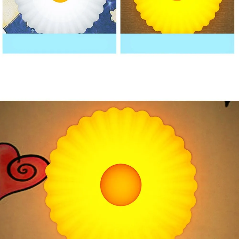 2018 new Remote Control Night Light Small Daisy Shape Lamp