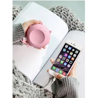 

cute hand warmer Adjustable Heat mini warmer USB reachargable Power bank pocket heaters 3-6 hours duration mini heater