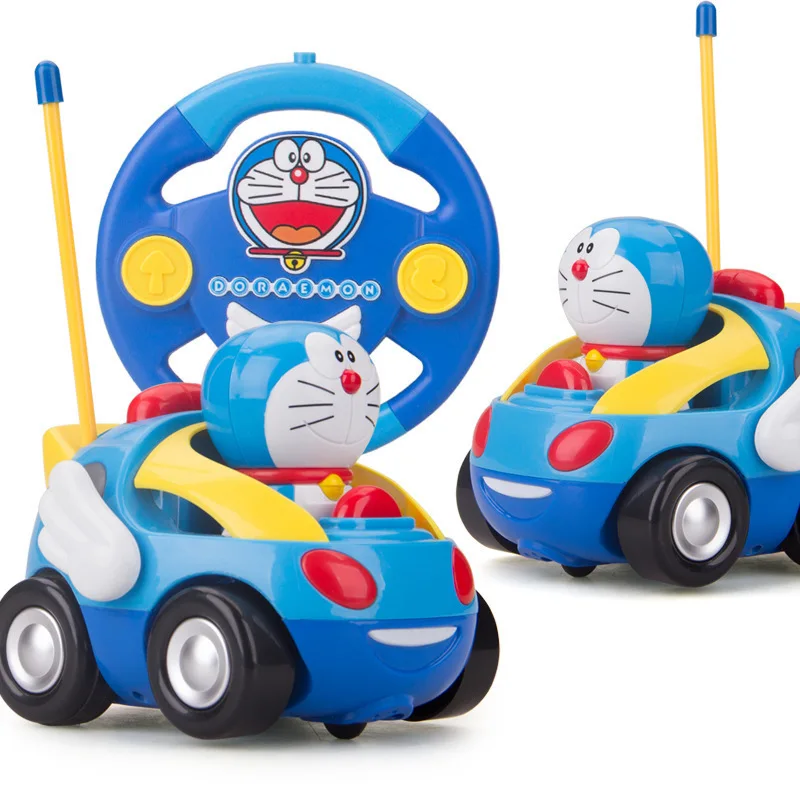 Doraemon Baby Remote RC Car Control Toys Blue Mini Car Toy For Boys And