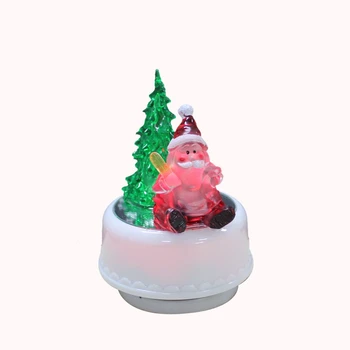 

MusicBox Santa Claus Decorating light up Tree Music Box with song Jingle Bells
