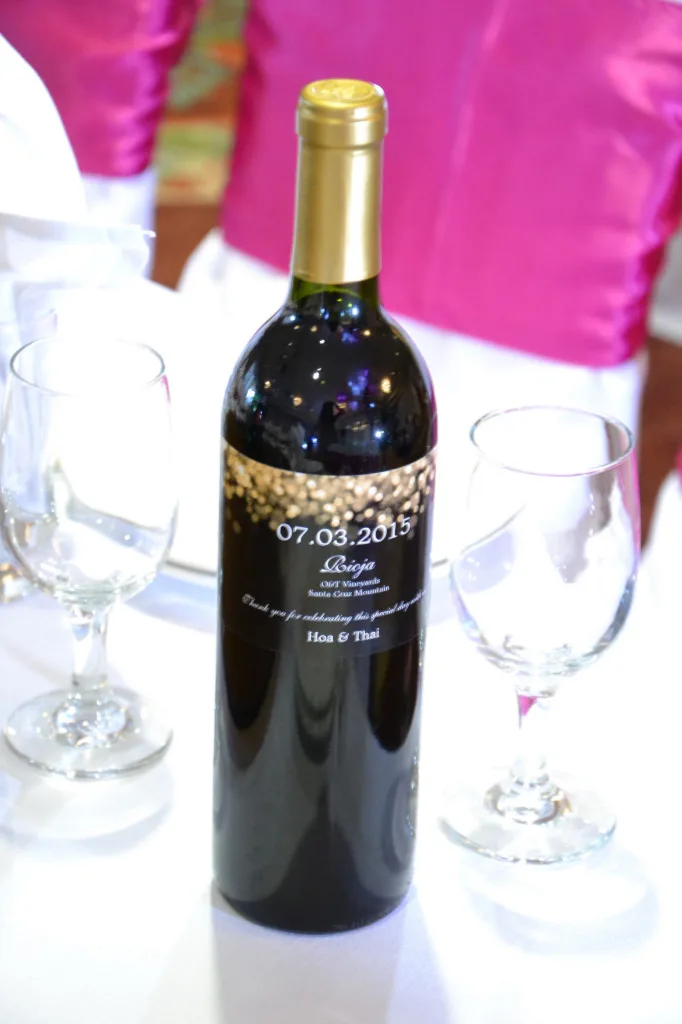 Customizable Glam Black and Faux Gold Confetti Wedding ,Wine Labels Bridal  Shower, Personalized Bridesmaid Gold Wedding Favors