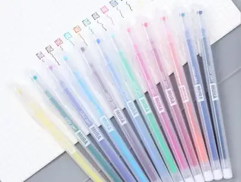 

Simplicity Frosted color gel ink pen cartoon stationery prize kawaii student gift office account pen color neutral pen 36pc/lot