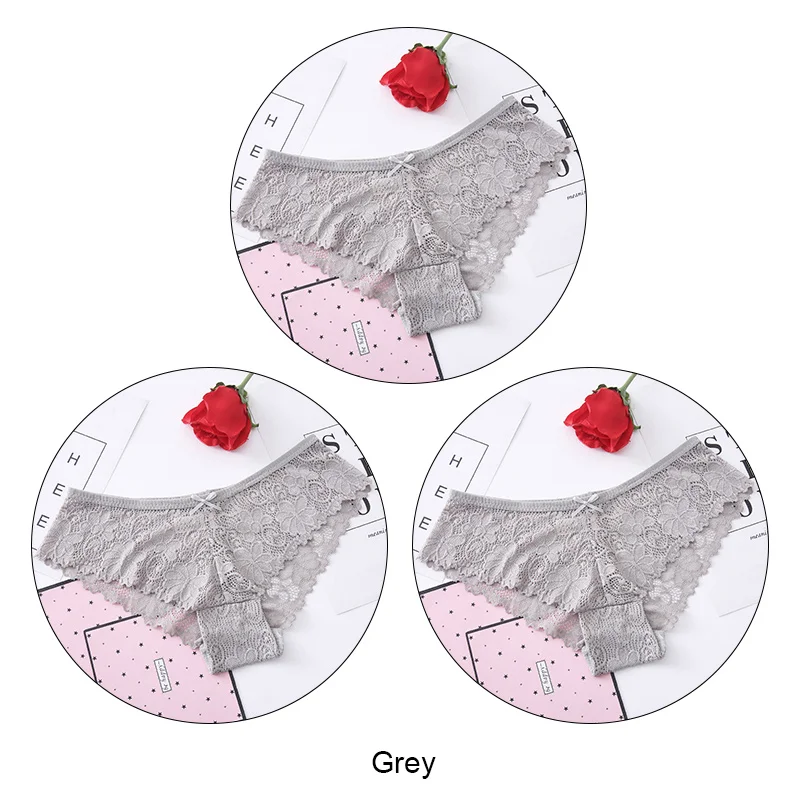 3 шт., сексуальное нижнее белье, кружевные трусики для женщин, модное милое нижнее белье, соблазнительные Красивые трусы, высокое качество, хлопковые женские трусики с низкой талией - Цвет: 21