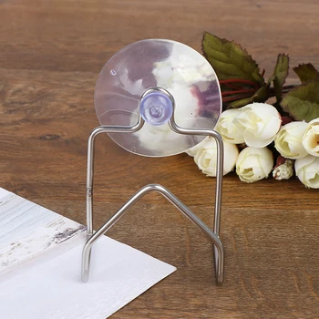 

Kitchen Accessories Organizer Sucker Sink Rack Storage Stainless Steel Drain Rack Sponges Rack Dish Drainer Kitchen Utensils