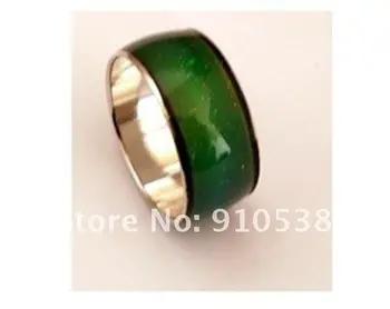 

mood ring thick 10mm in width changes color to the temperature of your blood mix size 100pcs