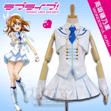 Обувь в стиле аниме «Живая любовь! Kousaka Honoka School Idol Project синяя и белая униформа для косплея