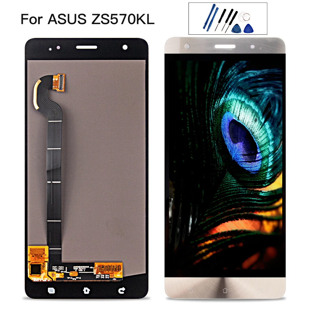 5 7 ЖК дисплей для ASUS Zenfone 3 Deluxe ZS570KL Z016D полный сенсорный экран дигитайзер сборка