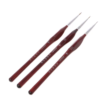 

1Pc Miniature Paint Detail Brush Wolf Hair Professional Fine Detailing 0 00 000