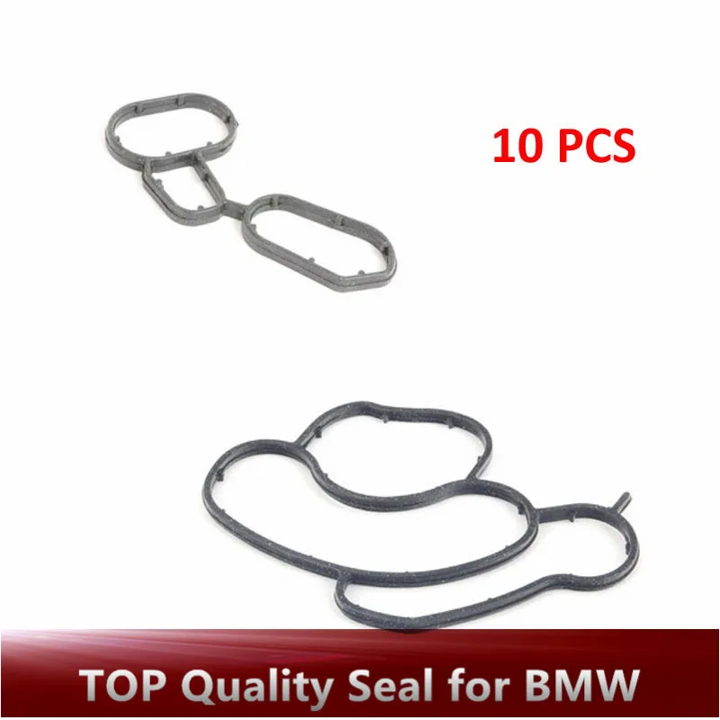 

Engine Oil Cooler Filter Housing stand Gasket Seal 11427508971 11427508970 for BMW E46 E90 E81 E87 E84 E60 10 PC oil filter