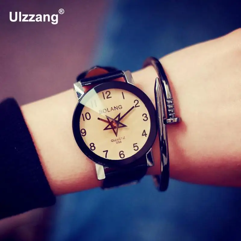 

2018 New Hot Sale Brand Magic Star Black White Analog Quartz Bracelet Watch Wristwatches for Women Girls Men Lovers