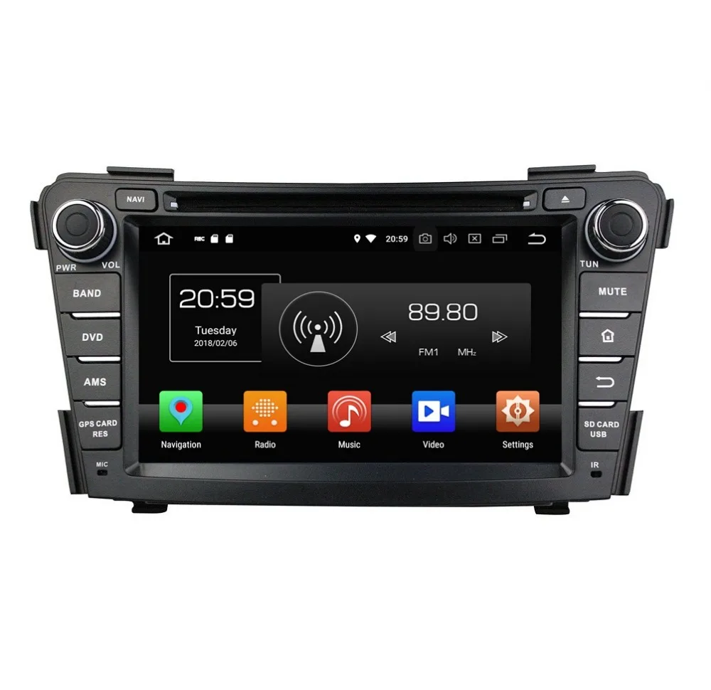 

7" Android 8.0 Car Stereo Radio DVD GPS Multimedia Navigation for Hyundai I40 2011-2016 4GB RAM Bluetooth WIFI Mirror-link