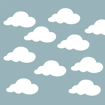 

28*14cm Big size Clouds shape Wall Sticker For Child Room Nursery decor Home Decor Art Mural pvc Wall Decals