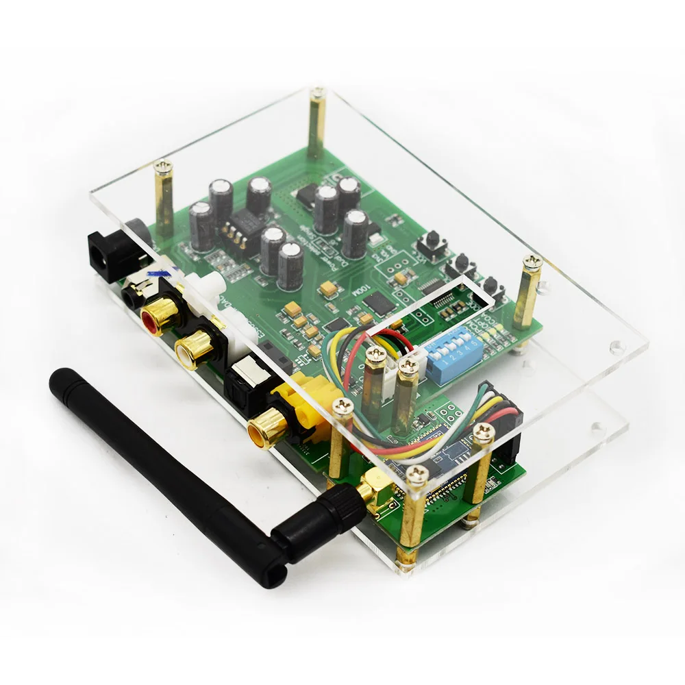 Lusya ES9038Q2M DAC I2S SPIDF CSR8675 aptx hd LDAC Bluetooth 5 0 Модуль декодер плата в случае с антенной