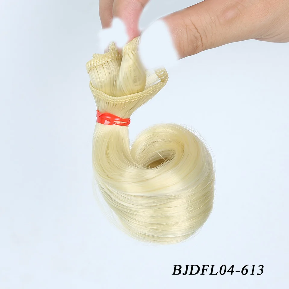 Allaosify 15 см* 100 см высокая температура термостойкие волосы куклы для 1/3 1/4 1/6 BJD diy парики с волнистыми волосами для куклы - Цвет: 613