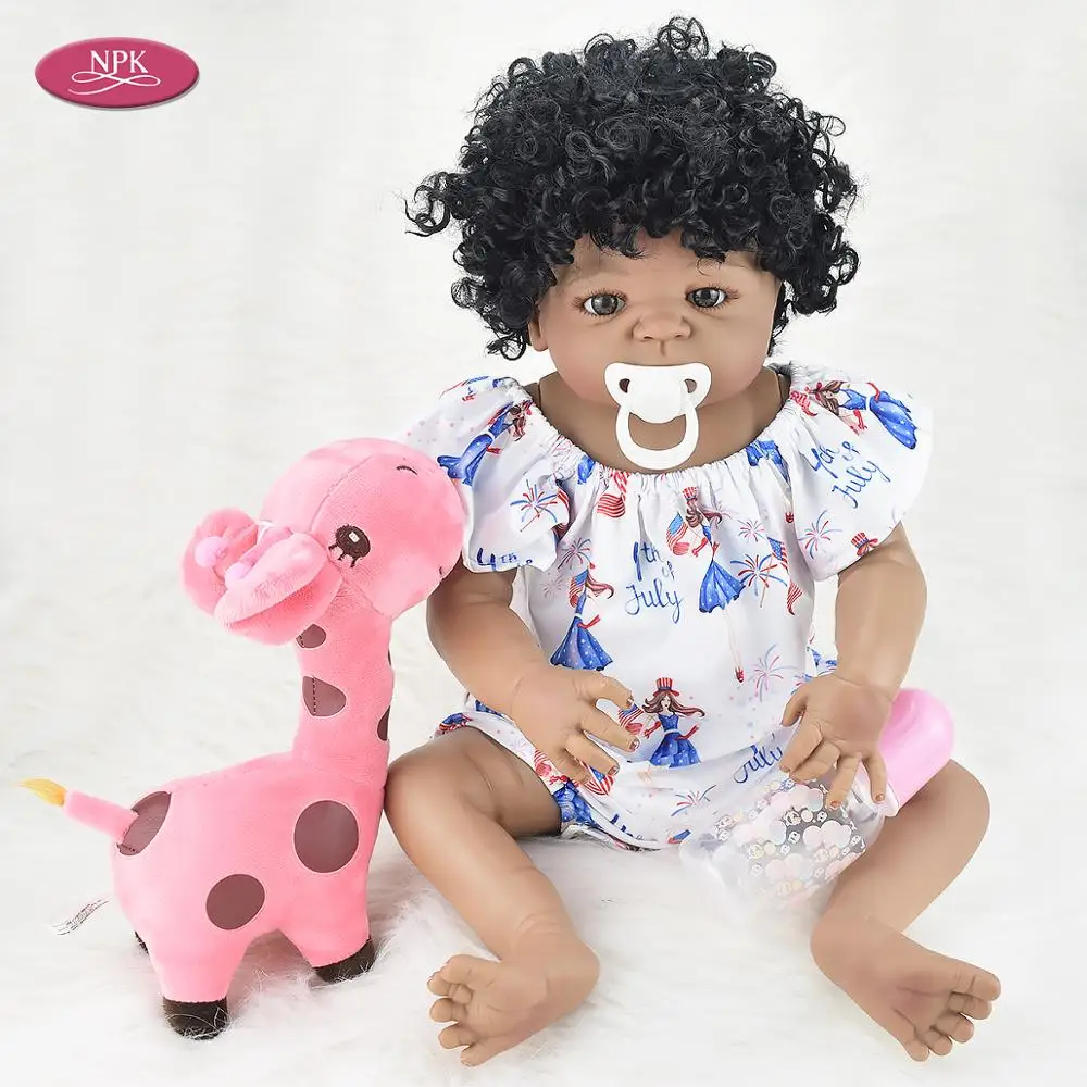 

NPK Lifelike Baby Girl Reborn Dolls Full Body Silicone Toys For Children Gifts 55CM Reborn Toddler Bebe Realista Menina Bonecas