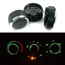 For Peugeot 307 Air Condition Kno Car Air Condition Heat Control Switch Knob For Citroen Triomphe Aluminum Alloy Car Styling
