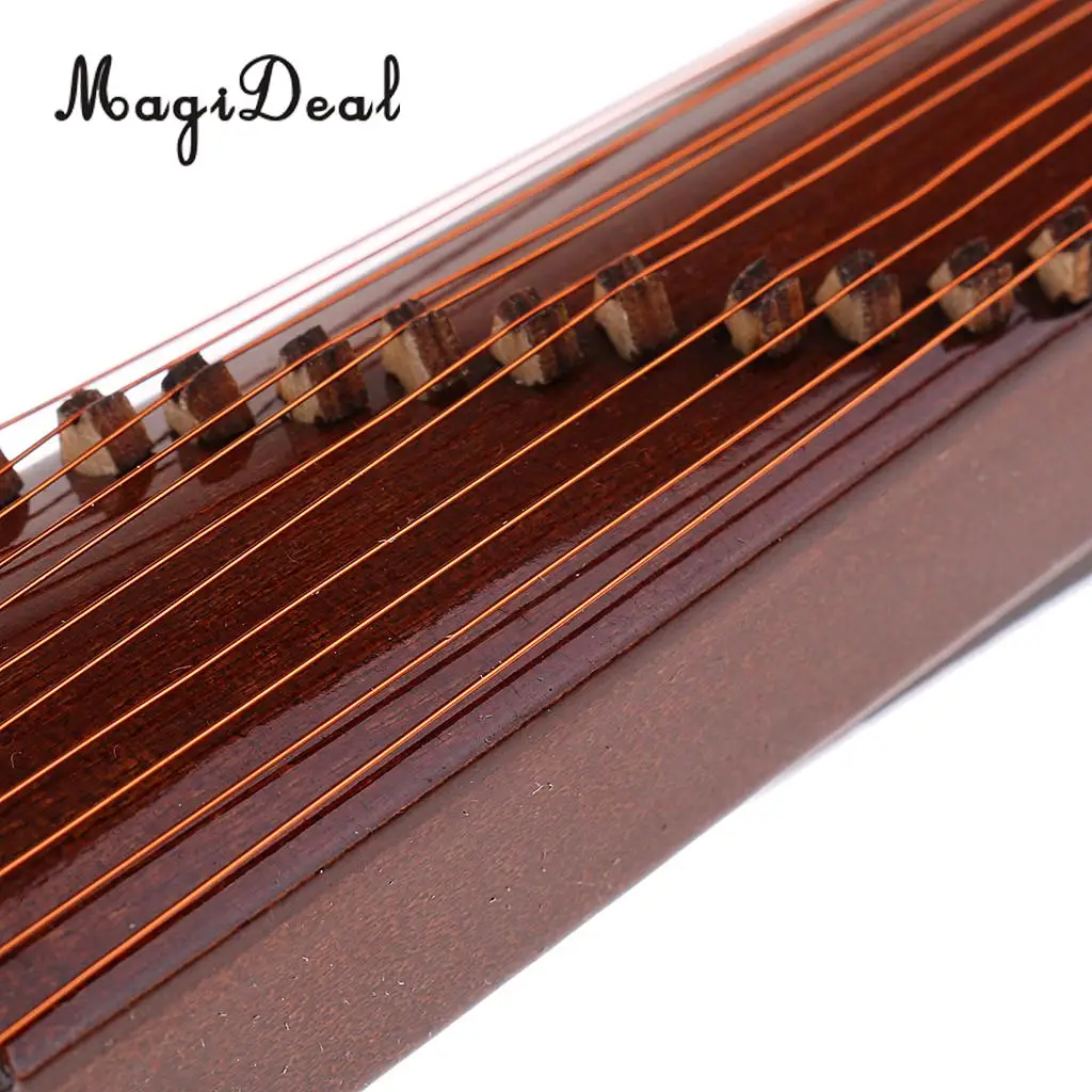 MagiDeal 1/6 Scale Realistic Zither Model Wood Military Soldier for 12 Inch Action Figure Playing Music Instrument Toys