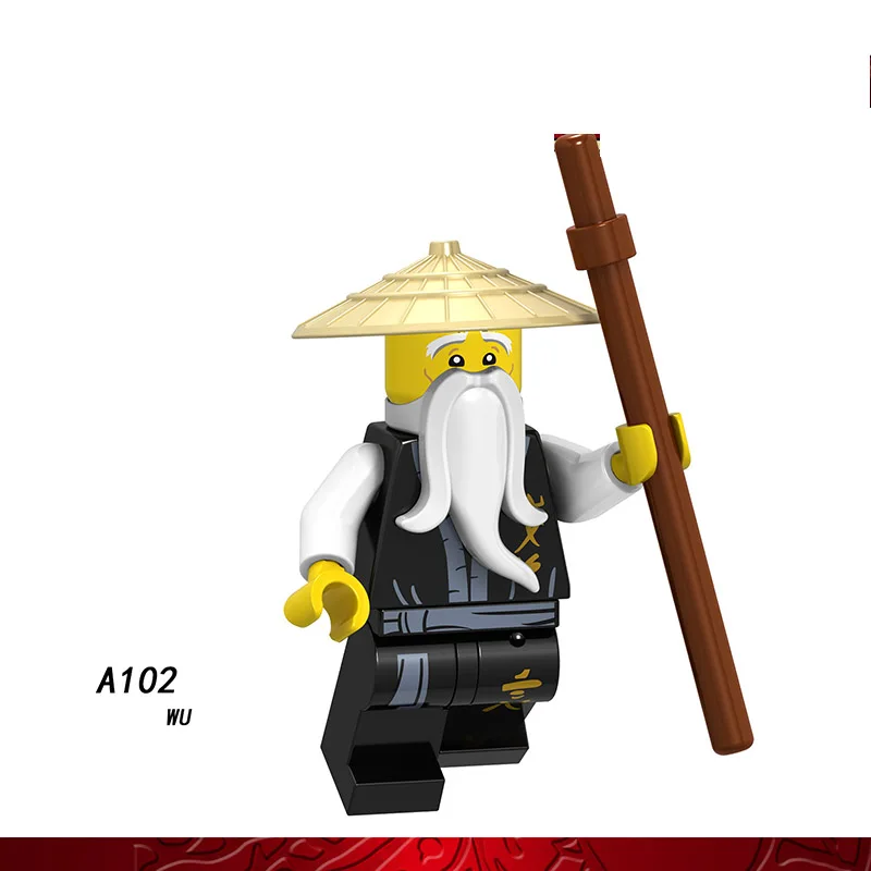 

Single Sale Compatible LegoINGlys Ninja Figures NUCKAL WU SCOUT LLOYD Bricks Building Blocks Learning Toys For Children Gift