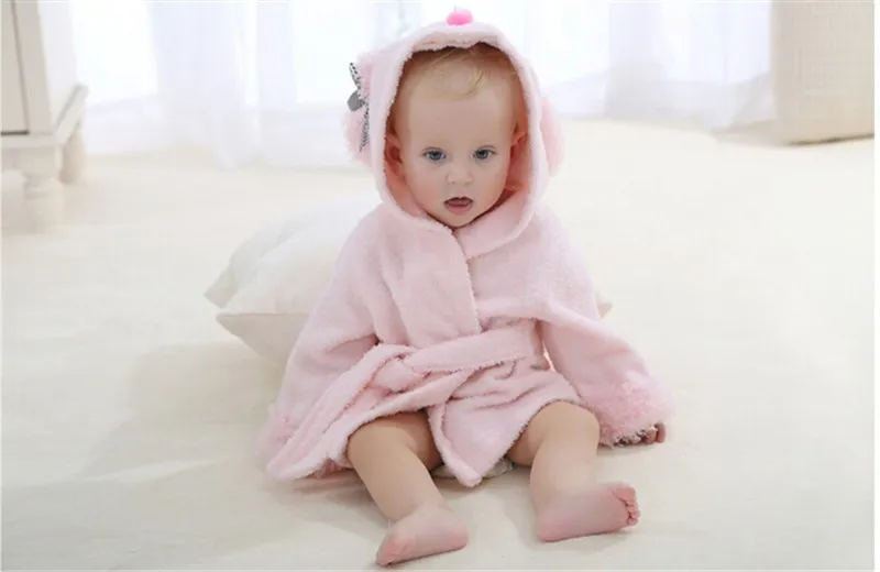 Estação de Moda do Miúdo com Capuz Animal do Bebê Roupão de Toalha Crianças dos Desenhos Animados do Miúdo Toalhas de Praia Modelagem Roupão Infantil Spa 0-12month 22 ESTAÇÃO de Moda DO MIÚDO Com Capuz
