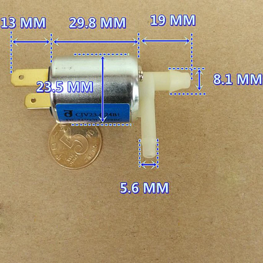 DC24V электромагнитный клапан мини микро электрический водяной газовый клапан не рекомендуется нормально закрытый