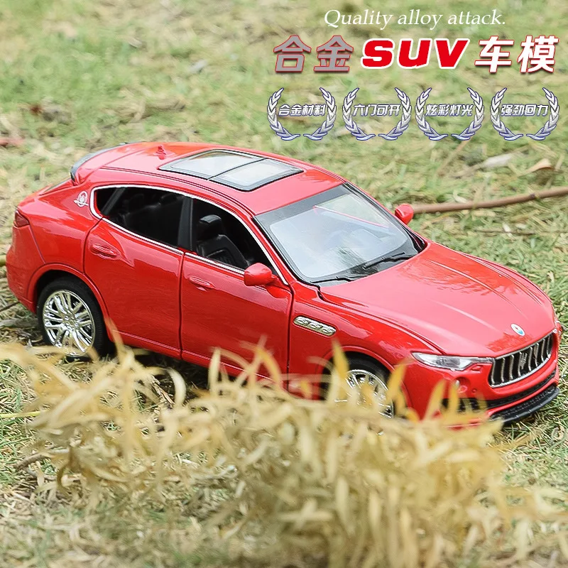 Литая модель автомобиля SUV Maserati Levante 1:32 из металлического сплава имитация