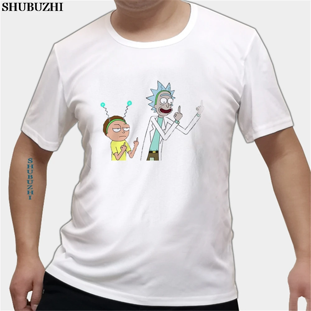 

Rick and Morty T-shirt New Anime Style Shirt O-Neck Short Sleeve T Shirt Homme Rick Morty Fans T shirts euro size