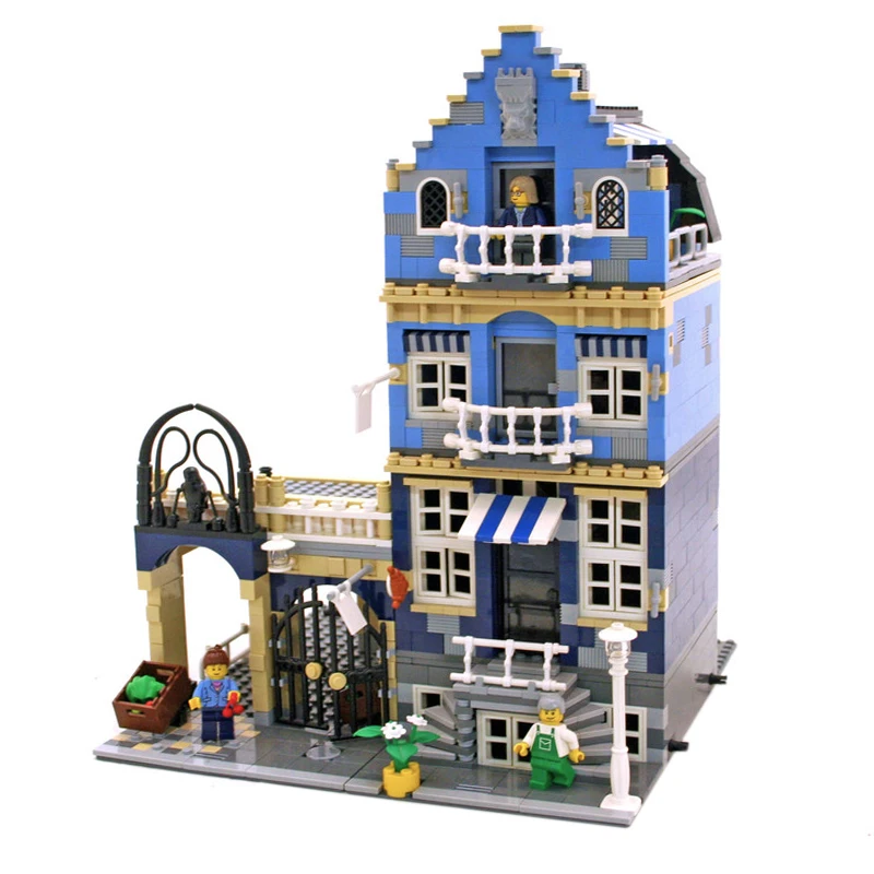 1275Pcs City Street 15007 European Market Model Building Block Set Bricks Kits Compatible legoinglys Self-Locking Toys | Игрушки и хобби