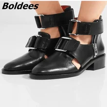 Boldees/летние мужские сандалии-гладиаторы; римские Подиумные итальянские кожаные сандалии для мужчин; ботинки с вырезами; обувь на низком каблуке; chaussure homme