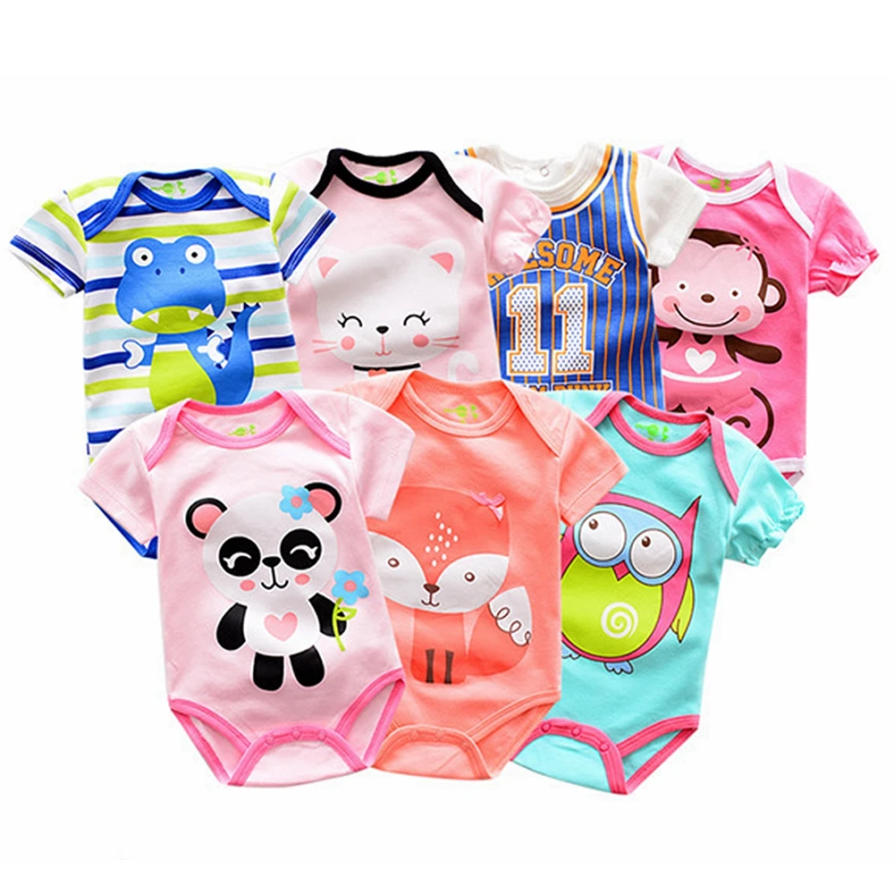 Buy 3 Pieces Baby Rompers NB Boys Girls Clothing Cotton Summer Bebe Short