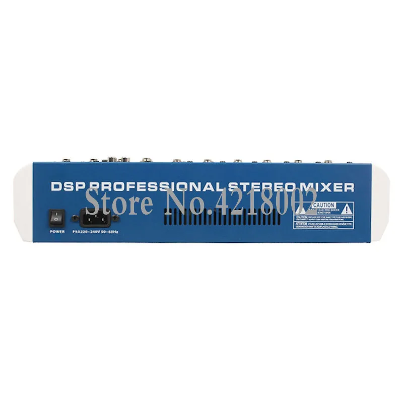 8 채널 24 DSP 디지털 효과 사운드 믹서 콘솔 장비 전문 블루투스 USB DJ 믹싱 녹음 스튜디오 장비, Bluetooth, USB, DJ 믹싱