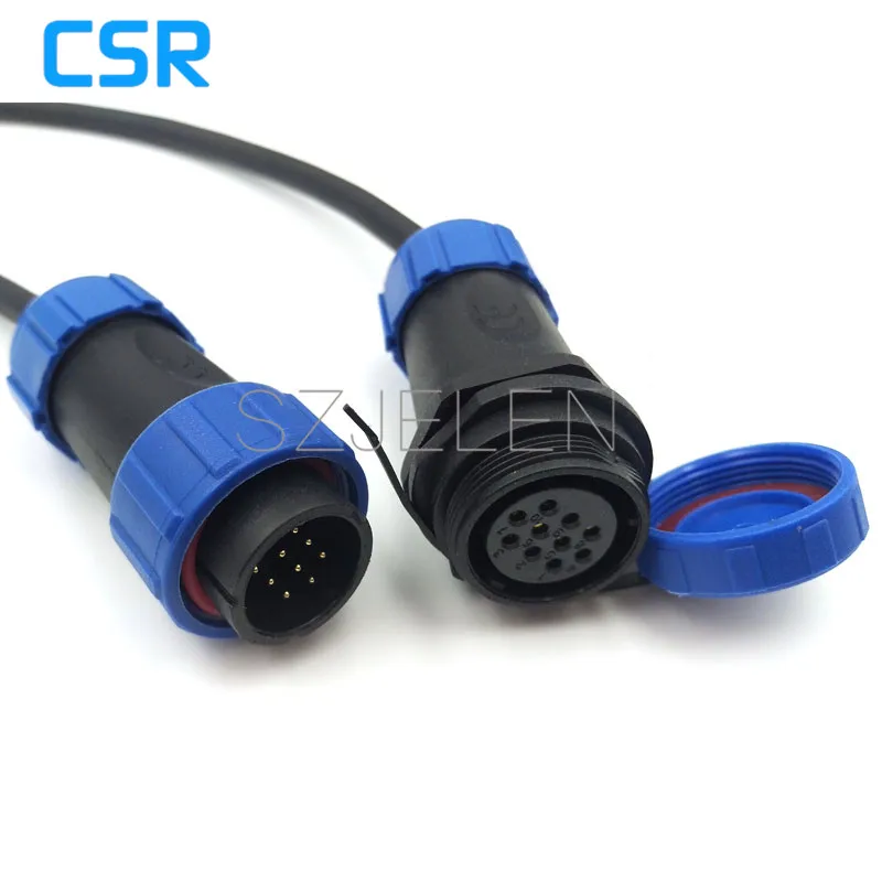 Sp2110/p10-s10, 10 Pin Waterproof Connector , Male And Female ...