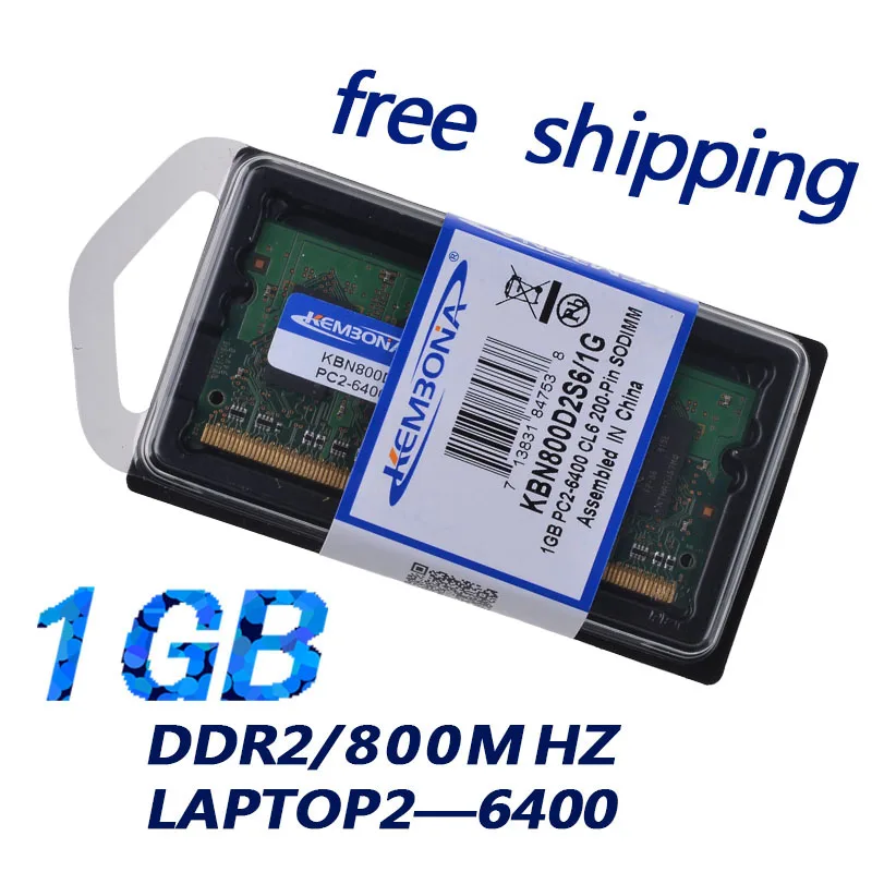 KEMBONA брендовая память DDR2 Ram 800Mhz 1GB 1G для ноутбука Sodimm Memoria совместима с DDR 2 667Mhz 533Mhz