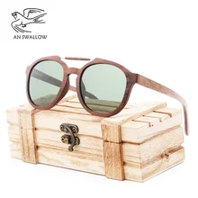 Классический тренд очки, деревянные очки, эллиптический рамки Модный джентльменский и Для женщин солнцезащитные очки линзы UV400 очки