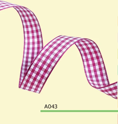 3 16 Inch 5mm font b tartan b font plaid ribbon