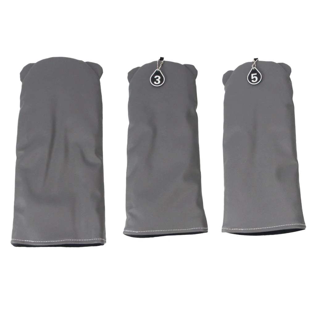 3PCS Golf Club Head Covers for Drivers and Fairways/Golf Driver Head Covers With Easy-to-Read Number Tags